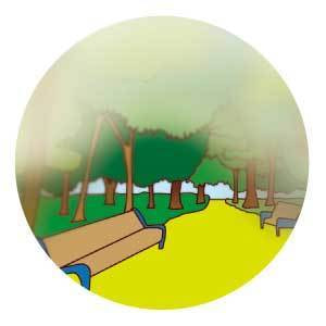 緑内障の見え方中期段階