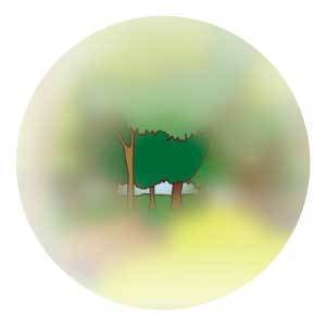 緑内障の見え方後期段階